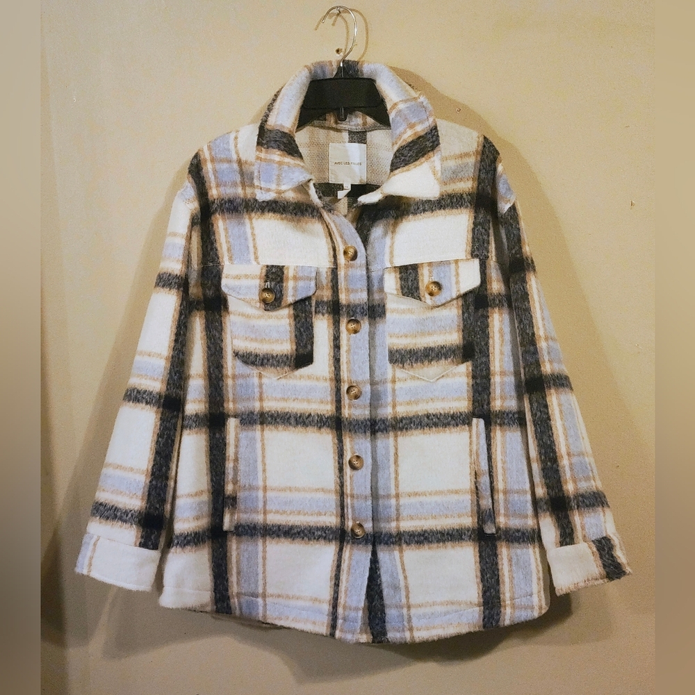 NWOT. Avec Les Filles Button Front Jacket 1X